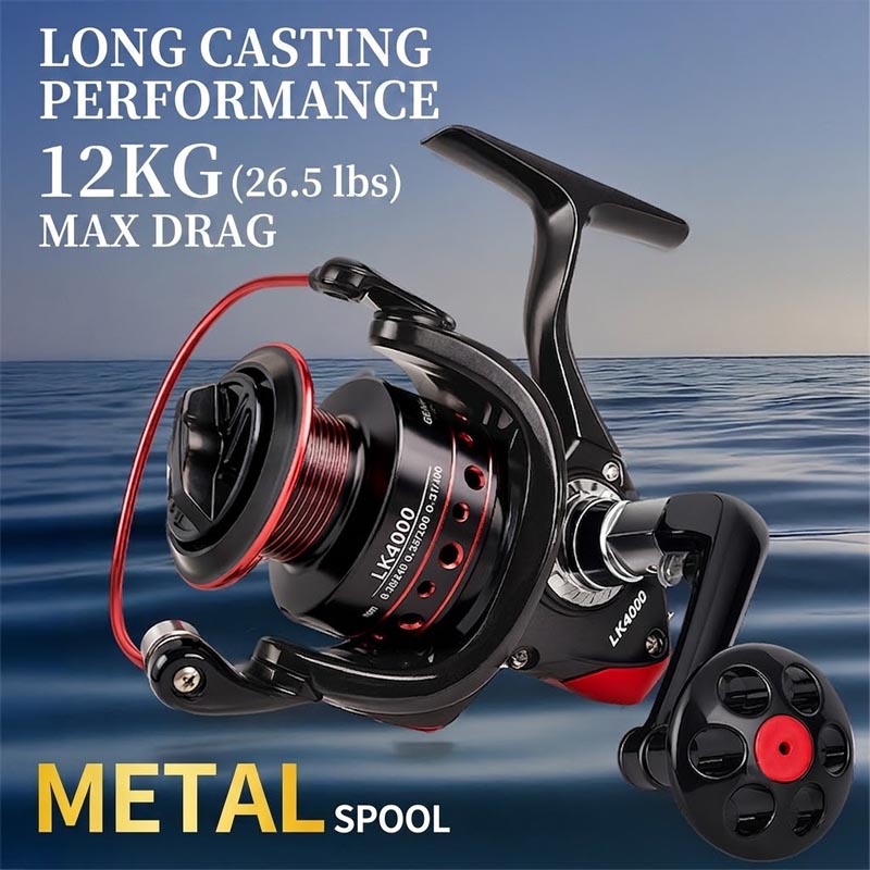 Full Metal Spinning Fishing Re - đánh giá và giá Fishing Boat Steering Wheel